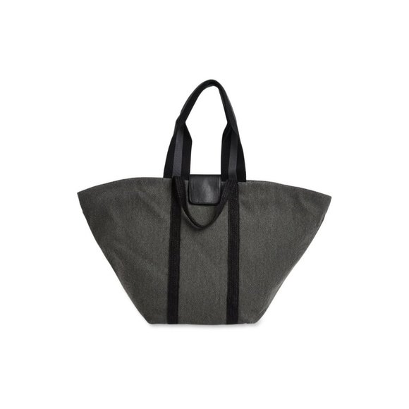 NWT No Boundaries Women's Beach Pool Summer Tulip Spacious Tote Bag Gray Black - Picture 1 of 4